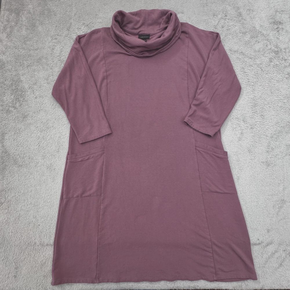 J. Jill Dressโ Wearever Collection Women's Size Large Cowl Neck Mauve Color